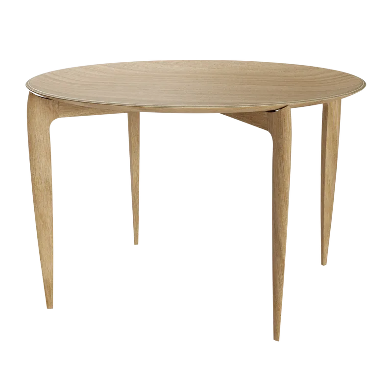 Foldable Tray Table Ø60cm Oiled oak by Fritz Hansen – product photo