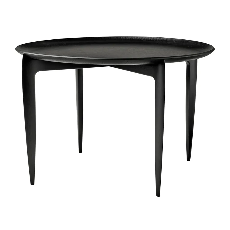 Foldable Tray Table Ø60cm Schwarz by Fritz Hansen – product photo