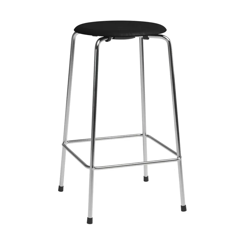 High Dot counter Stuhl 4 Beine Esche schwarz-Chrom från Fritz Hansen – produktbild