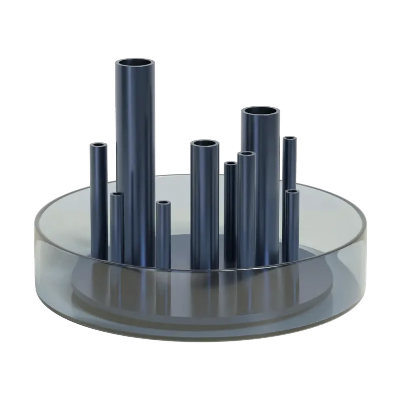 Ikeru low Vase Dusk blue von Fritz Hansen – Produktfoto