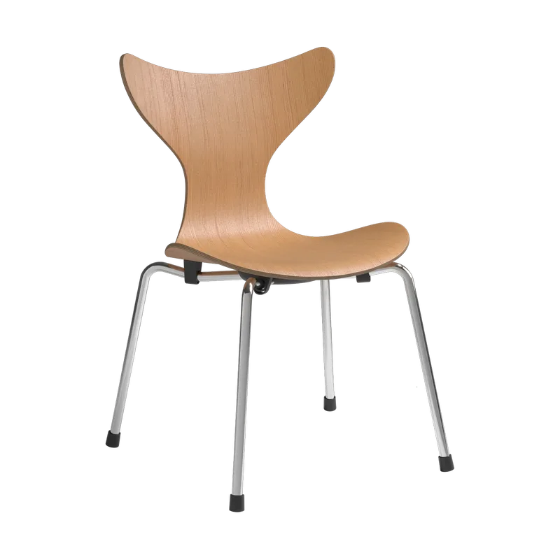 Liljan Kinderstuhl Oregon pine-Chrom by Fritz Hansen – product photo