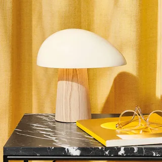 Night Owl tafellamp, rookwit/essen van Fritz Hansen in Rookwit, Essen – productfoto 2 van 5