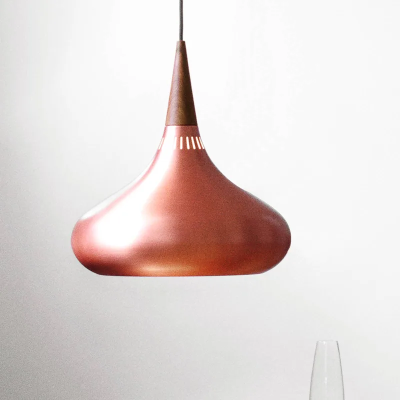 Orient P2 hanglamp koper/roze Ø 34 cm by Fritz Hansen in Copper, Rozenhout – product photo