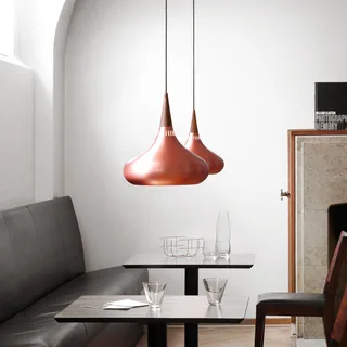 Orient P2 hanglamp koper/roze Ø 34 cm by Fritz Hansen in Copper, Rozenhout – product photo 2 of 3