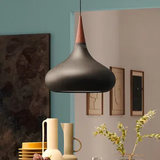 Orient P2 hanglamp zwart/roze Ø 34 cm by Fritz Hansen in Black, Rozenhout – product photo 1 of 4