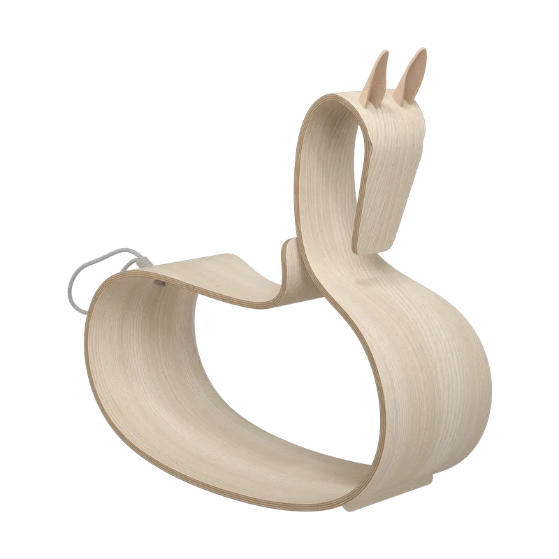 Rocking Horse Schaukelpferd Esche klar lackiert by Fritz Hansen – product photo