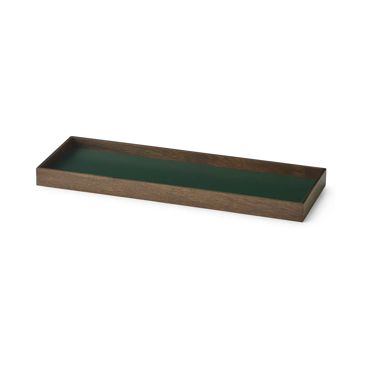 Plateau Frame small 11x32,4 cm Chêne fumé-vert de Gejst – photo du produit