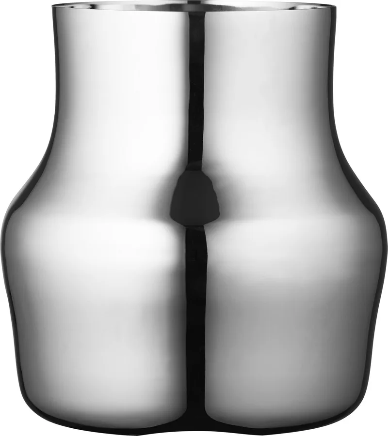 Dorotea Vaas Dia 18 x 19,5 Glanzend staal van Gense in Polished steel – productfoto