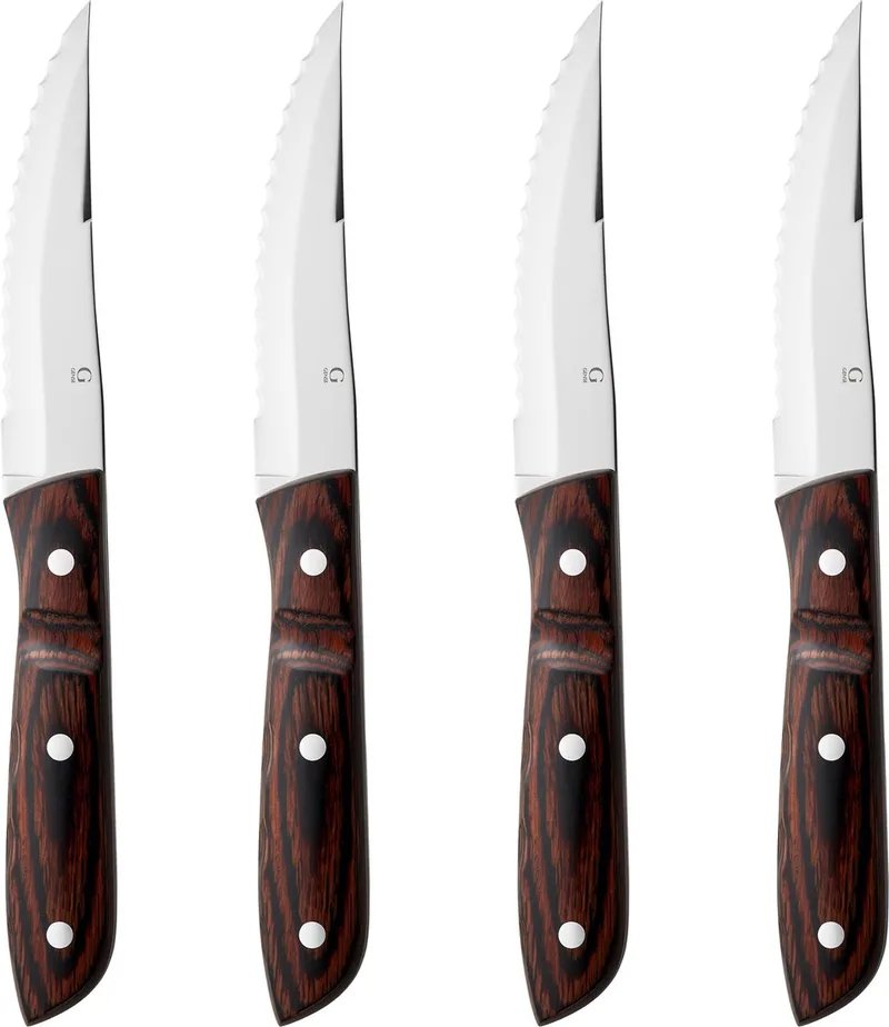Old Farmer Classic Steakmes XL 23,5 cm 4 stuks Wood/Steel by Gense in Steel/Wood – product photo