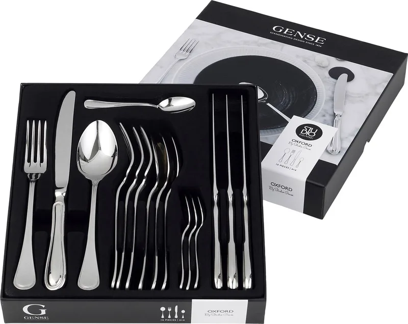 Oxford Bestekset 16 delen Glanzend staal von Gense in Polished steel – Produktfoto