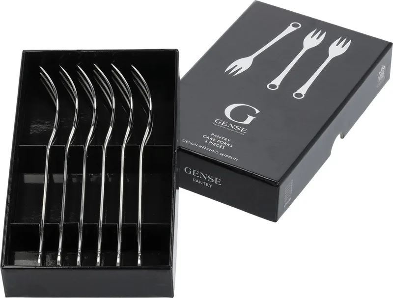 Pantry Taartvork 16 cm 6 stuks Mat/glanzend staal von Gense in Matte/Polished steel – Produktfoto