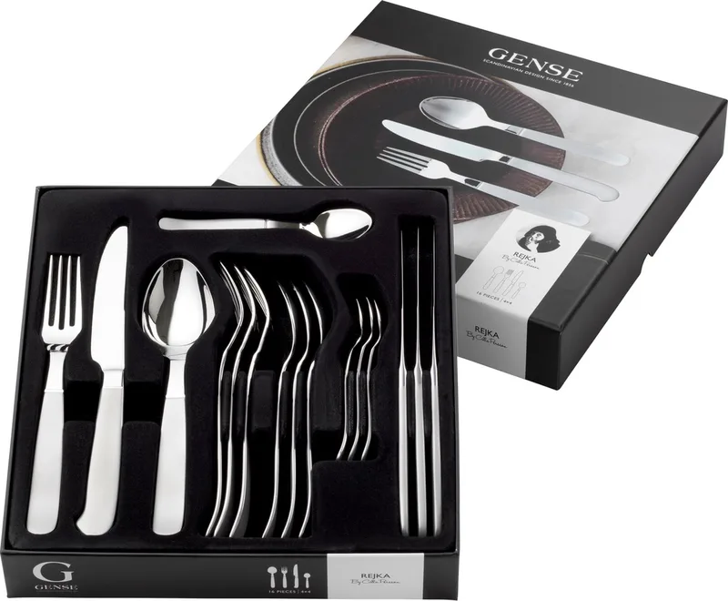 Rejka Bestekset 16 delen Mat/glanzend staal van Gense in Matte/Polished steel – productfoto