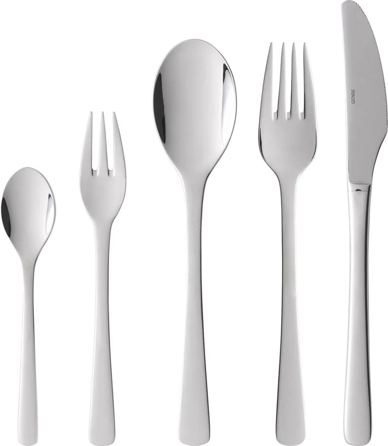 Steel Line Bestekset 60 delen Glanzend staal de Gense en Polished steel – photo du produit