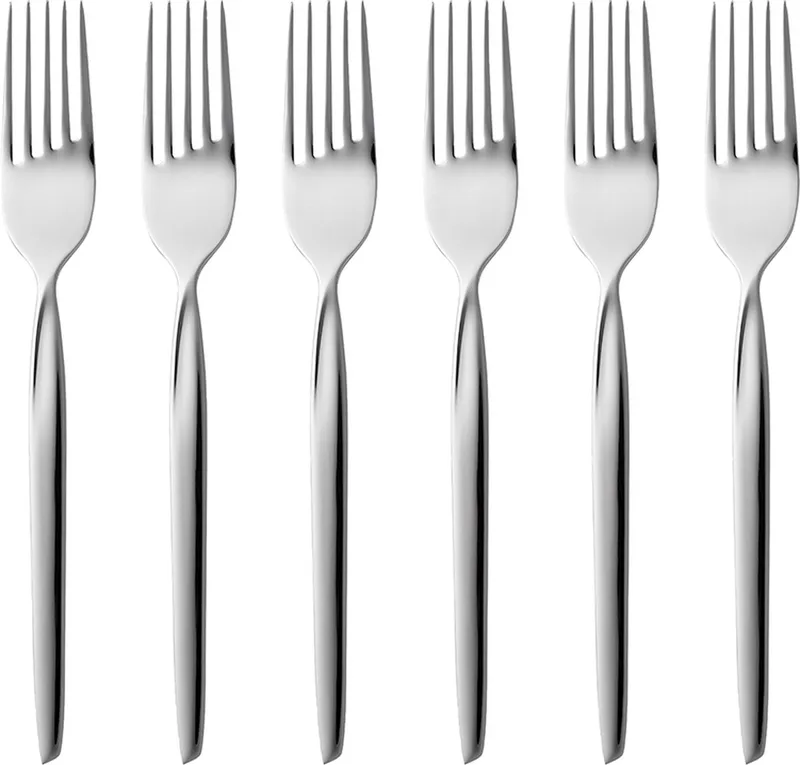 Twist Taartvork 16 cm 6 stuks Glanzend staal von Gense in Polished steel – Produktfoto