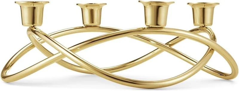 Advent Crown - kandelaar - verguld 24k van Georg Jensen in Goud – productfoto