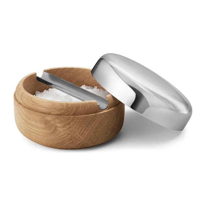 Alfredo Salzschale Ø8,5cm Eiche-Edelstahl de Georg Jensen – photo du produit