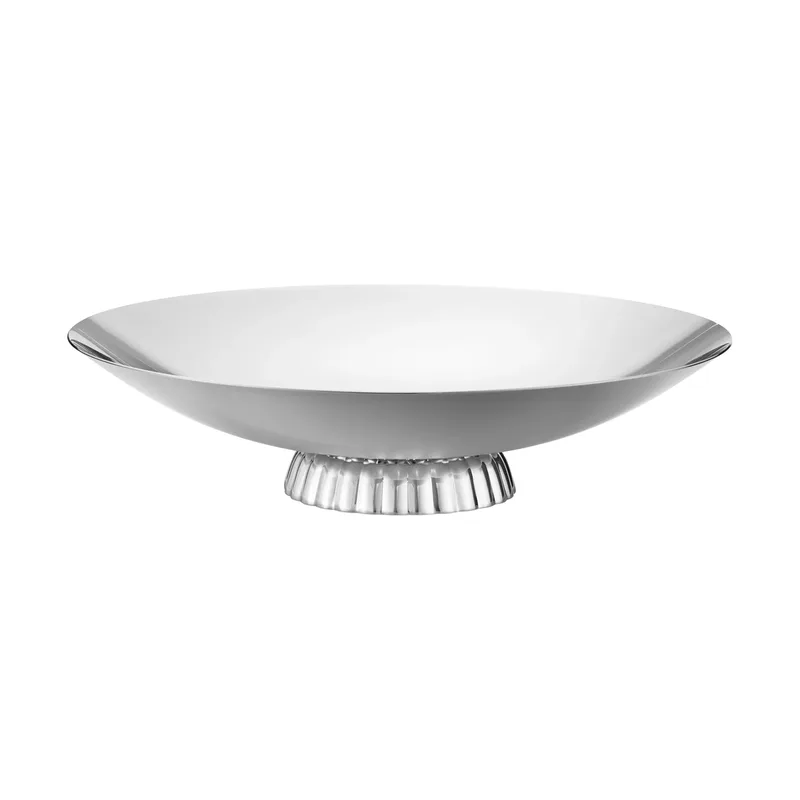 Bernadotte niedriges Servierplatte Edelstahl, Ø34 cm van Georg Jensen – productfoto