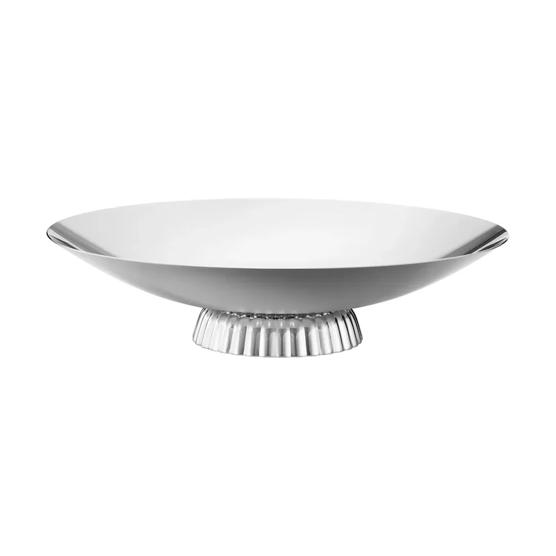 Bernadotte niedriges Servierplatte Edelstahl, Tischaufsatz. Ø40 cm by Georg Jensen – product photo