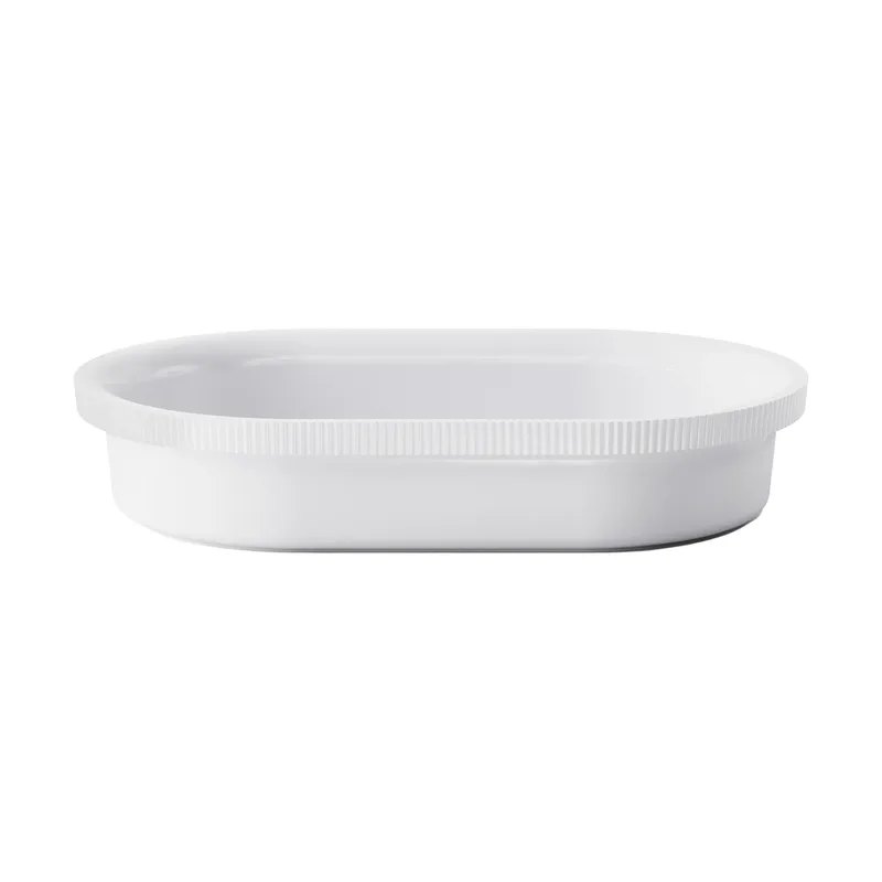 Bernadotte Ofenschale oval 20,1x31,6 cm Weiß de Georg Jensen – photo du produit