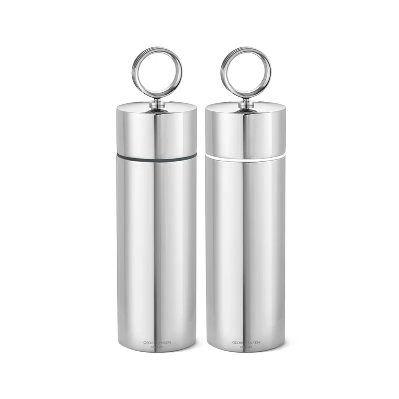 Bernadotte Salz- und Pfeffermühle Set Rostfreier Stahl de Georg Jensen – photo du produit