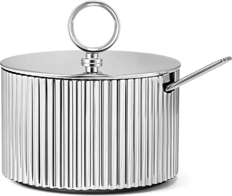 Bernadotte Suikerpot met Lepel - RVS by Georg Jensen in Zilver – product photo