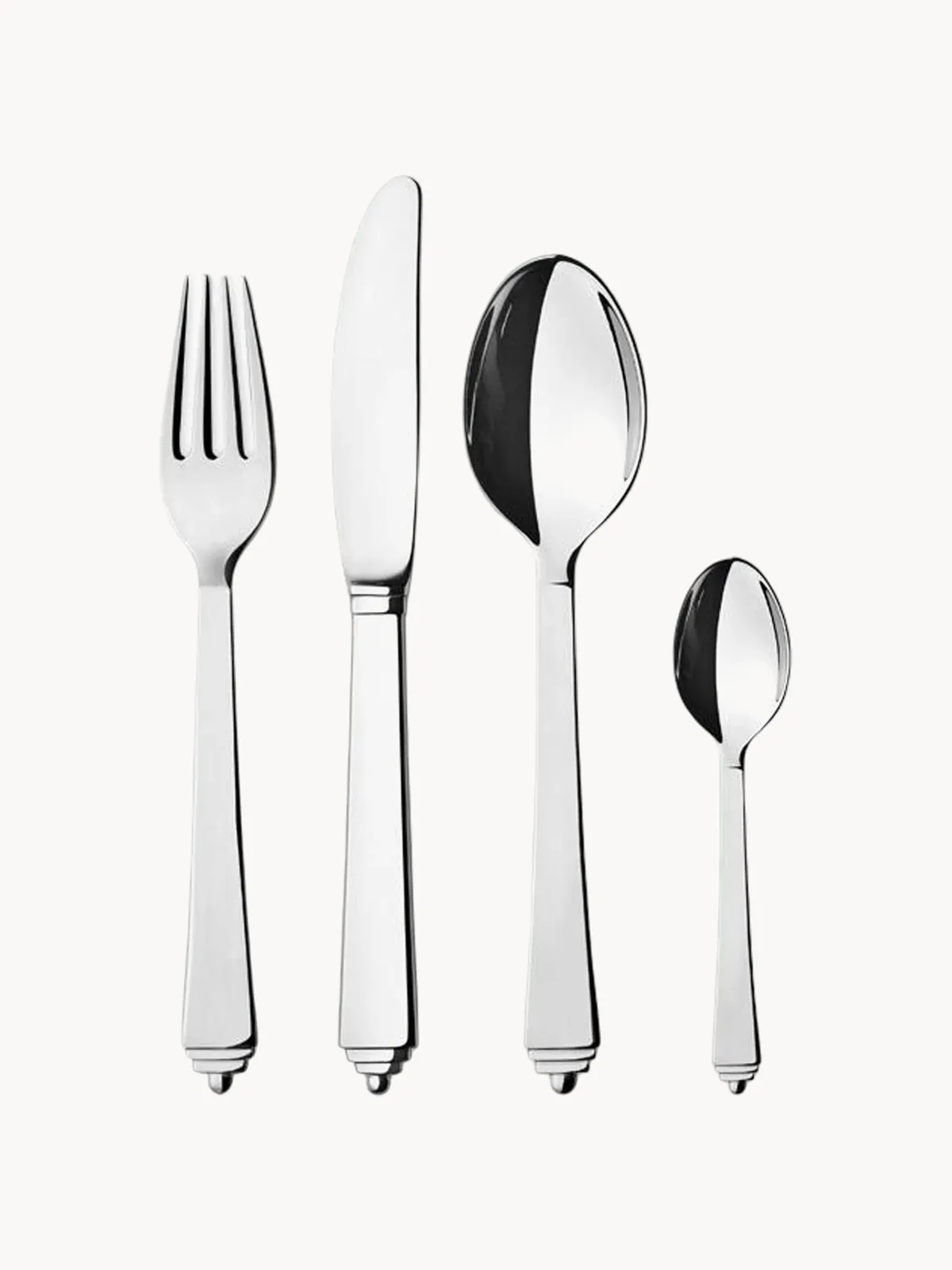 Bestekset Pyramide van edelstaal, 4 personen, 16-delig by Georg Jensen – product photo