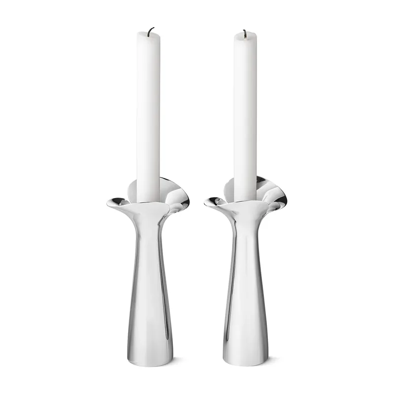 Bloom Botanica Kerzenhalter 2er Pack Edelstahl by Georg Jensen – product photo