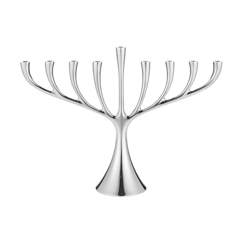 Cobra menora neunarmiger Kerzenleuchter Edelstahl de Georg Jensen – photo du produit