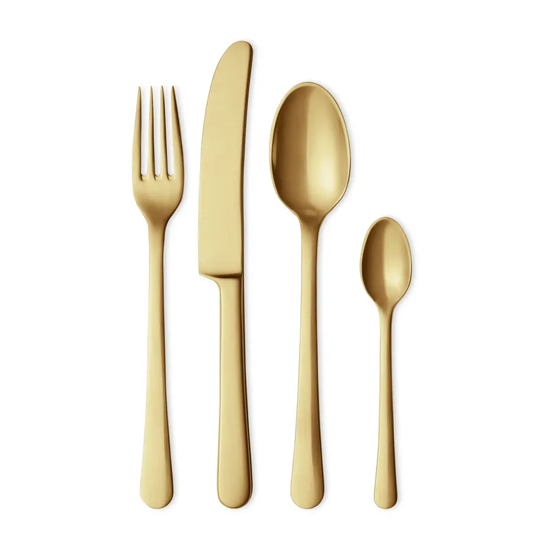 Copenhagen Geschenkset Besteck 4 Teile Matt gold by Georg Jensen – product photo