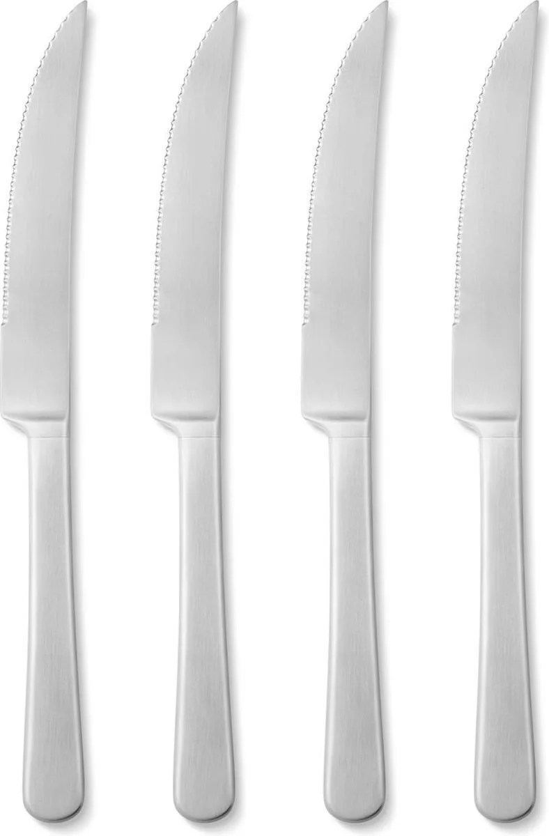 Copenhagen Steak Knife Set of 4 Pieces van Georg Jensen in Zilver – productfoto