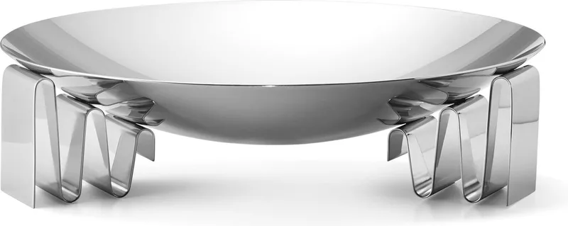 Frequency Schaal Groot - RVS - Ø32 cm von Georg Jensen in Zilver – Produktfoto