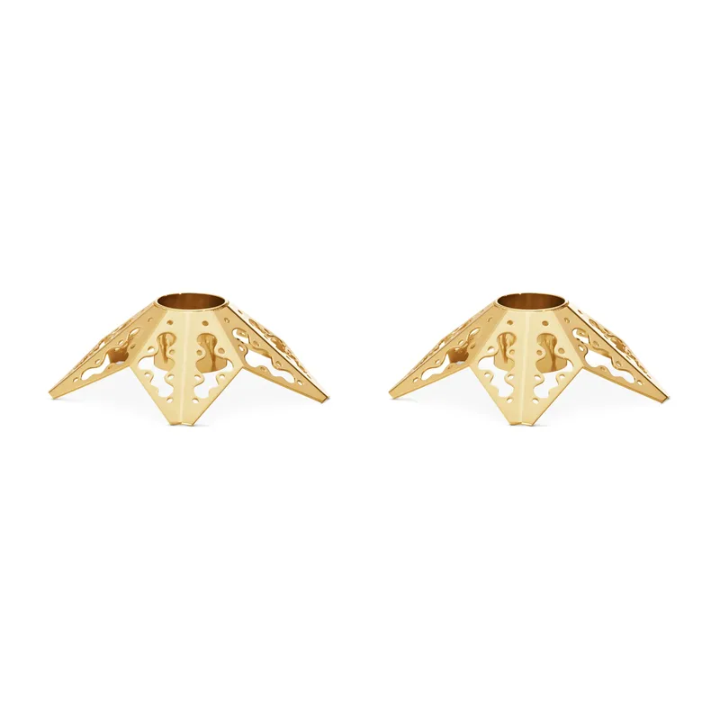 Georg Jensen 2022 Kerzenhalter 2 Teile Vergoldet by Georg Jensen – product photo