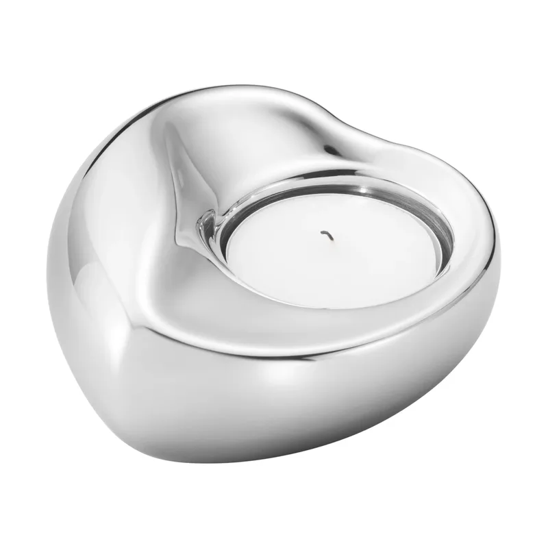 Georg Jensen Herz Windlicht Edelstahl von Georg Jensen – Produktfoto