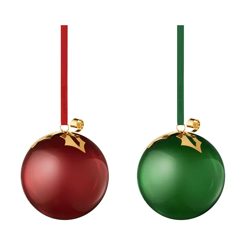 Glaskugel 2026 Rot-Grün, 2-teilig by Georg Jensen – product photo