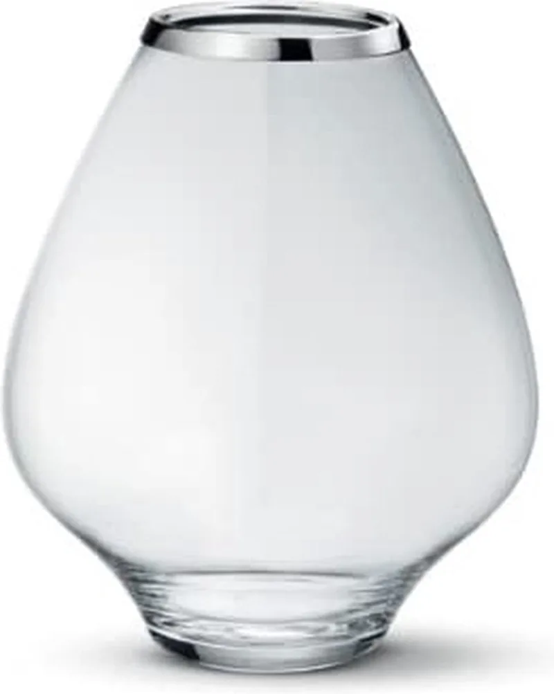Grace - Vaas - Glas - RVS - 26 cm von Georg Jensen in Transparant – Produktfoto