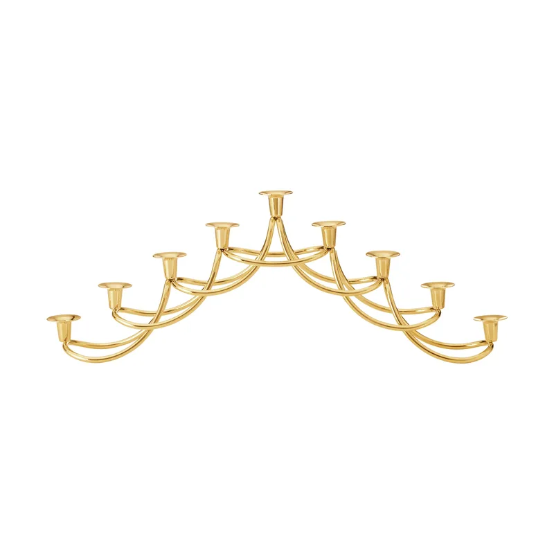 Harmony Menora Kerzenhalter Goldplattierter Edelstahl by Georg Jensen – product photo