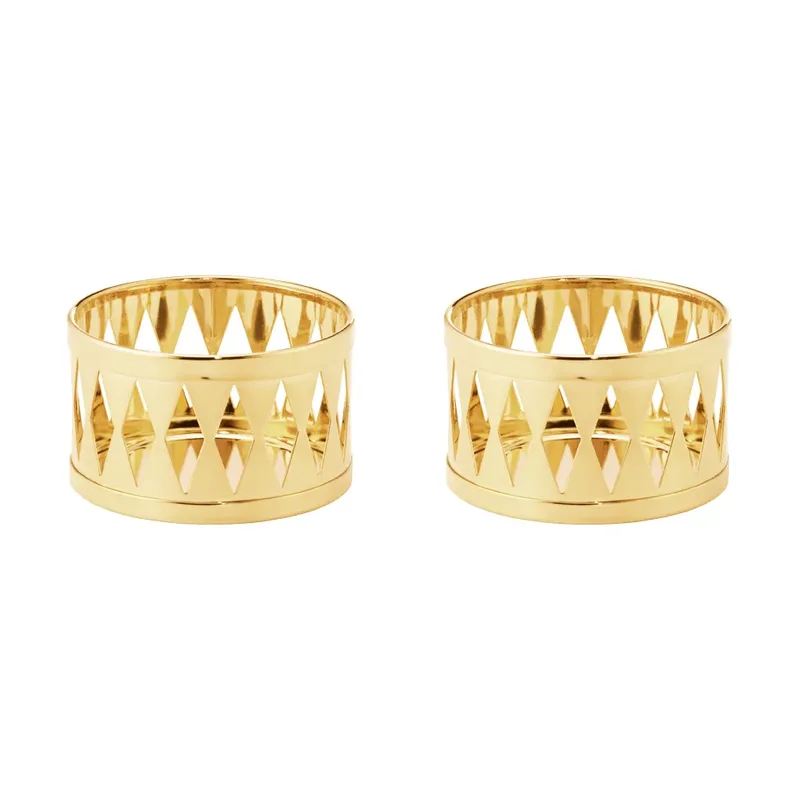 Jahr 2026 Teelichthalter Gold, 2-teilig by Georg Jensen – product photo