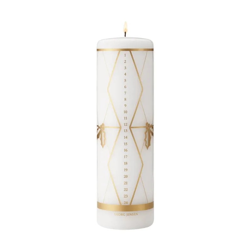 Kalenderkerze 2026 Goldprägung by Georg Jensen – product photo