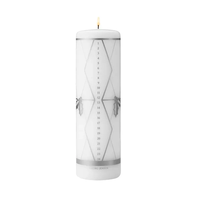 Kalenderkerze 2026 Silberdruck by Georg Jensen – product photo
