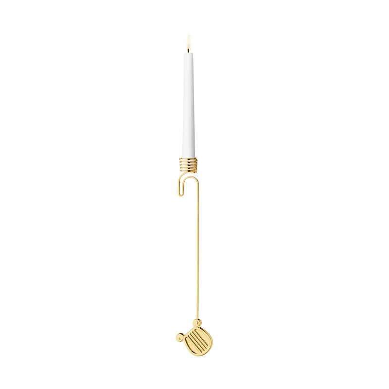 Kerzenhalter des Jahres 2026 Harfe, Gold by Georg Jensen – product photo