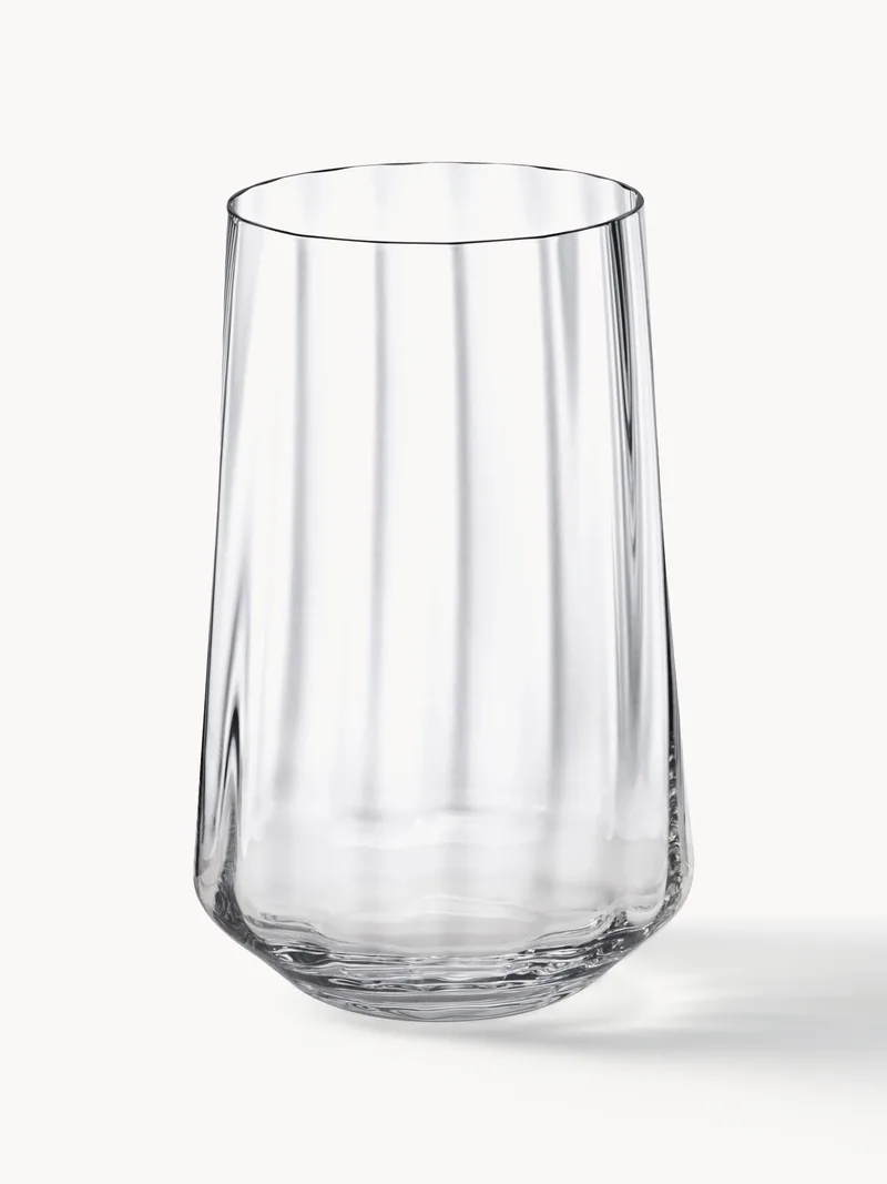 Kristalglazen tumblers Bernadotte met groefstructuur, 6-delig by Georg Jensen – product photo