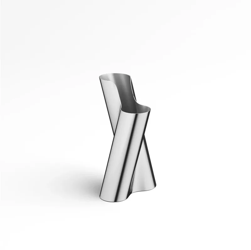 Lituus vaas L 17.1x16.8cm H34cm mirror von Georg Jensen in Silber – Produktfoto