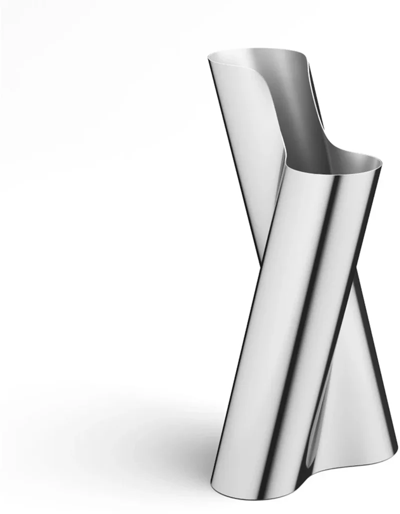 Lituus vaas XL 23.2x21.3cm H49.8cm mirror von Georg Jensen in Silber – Produktfoto