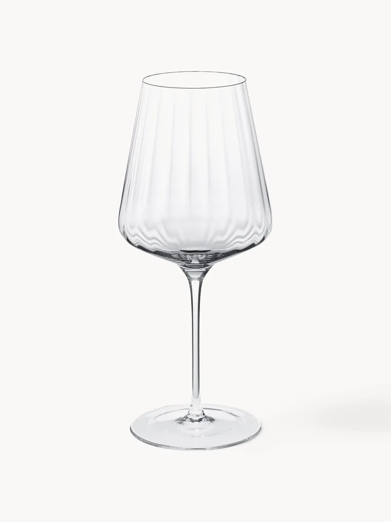 Rode wijnglazen Bernadotte met groefstructuur, 6-delig de Georg Jensen – photo du produit