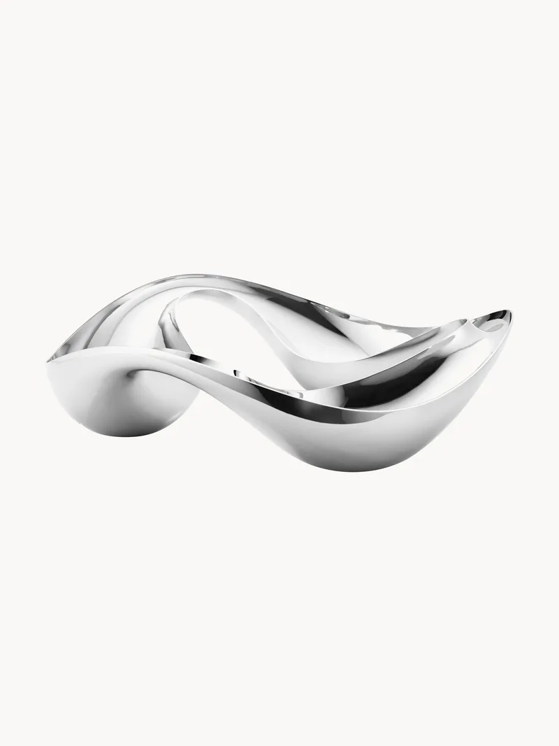Snackkom Cobra in organische vorm van edelstaal van Georg Jensen – productfoto