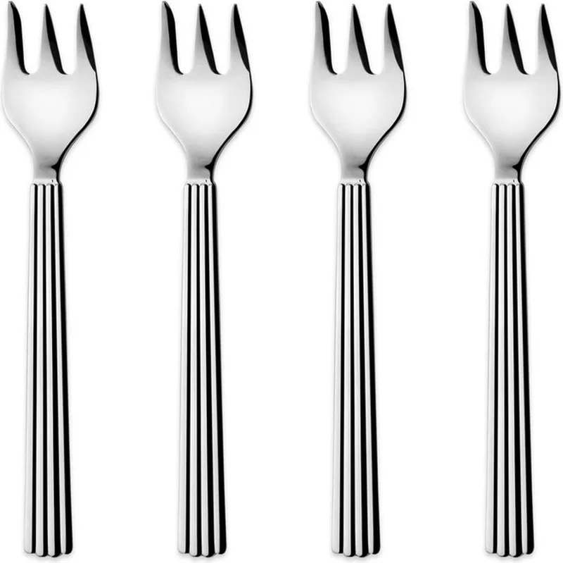 Taartvork Bernadotte 15,5 Cm Rvs 4 Stuks van Georg Jensen in Zilver – productfoto
