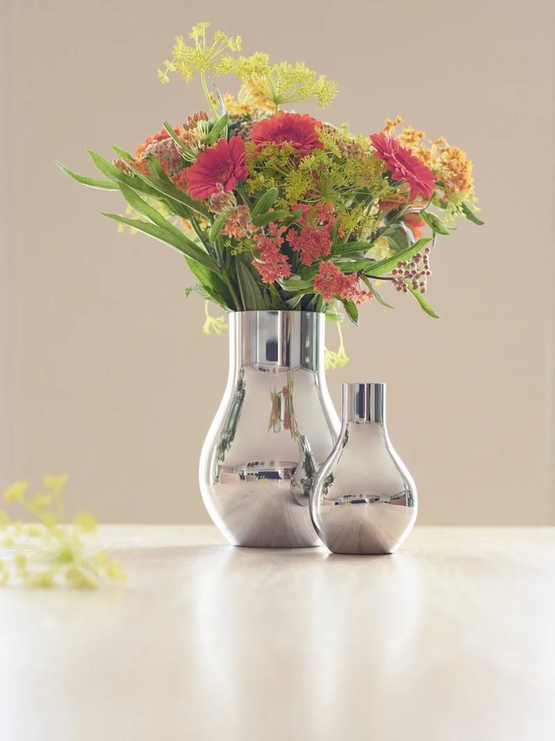 vaas Cafu gepolijst rvs 22 cm van Georg Jensen in Zilver – productfoto