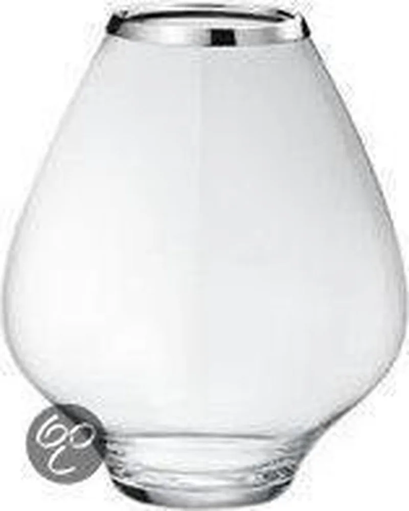 Vaas Grace Glas En Hoogglans Rvs, Klein Model de Georg Jensen en Grijs – photo du produit