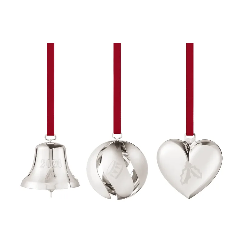 Zier-Set 2026 Palladium, 3-teilig von Georg Jensen – Produktfoto