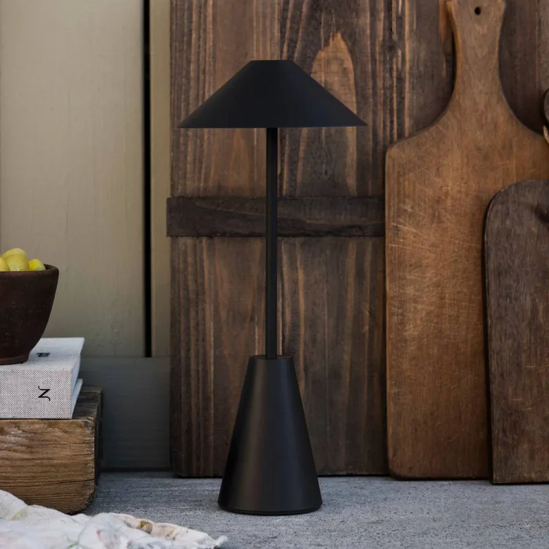 Accu-buitenlamp Cannes, IP54 by Globen Lighting in Black – product photo